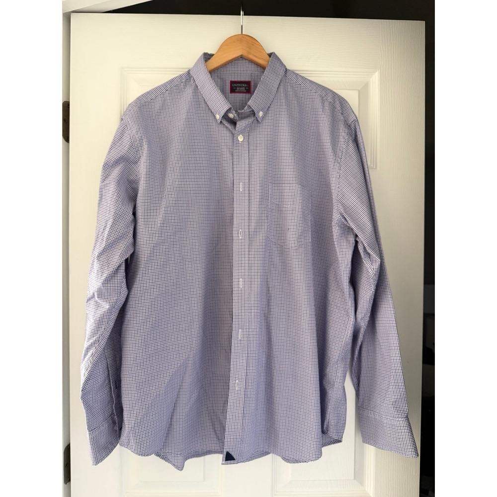 UNTUCKit Mens Classic Button Down Shirt Plaid Casual